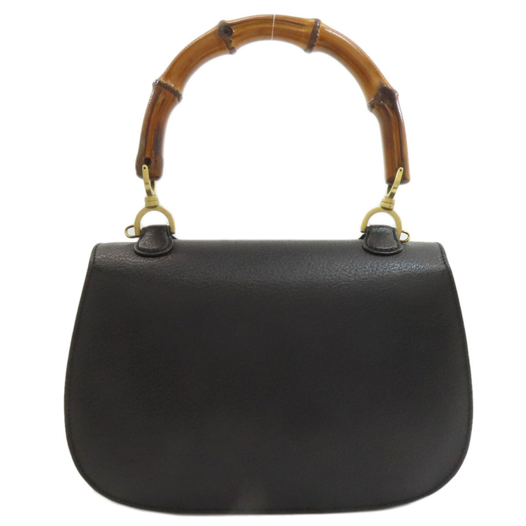 Gucci Black Leather Handbag (Pre-Owned)