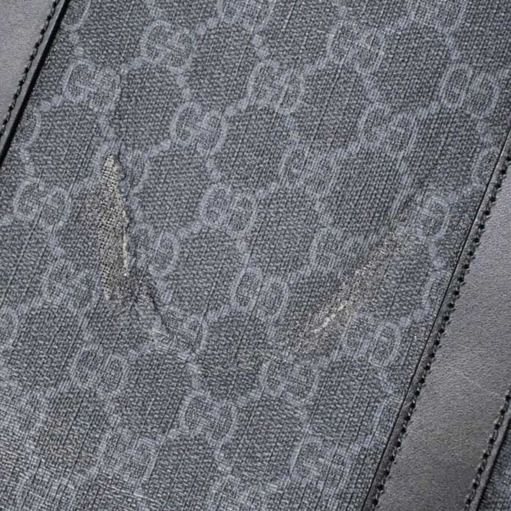 Gucci Gg Plus Black Gg Supreme Leather Tote Bag (Pre-Owned)