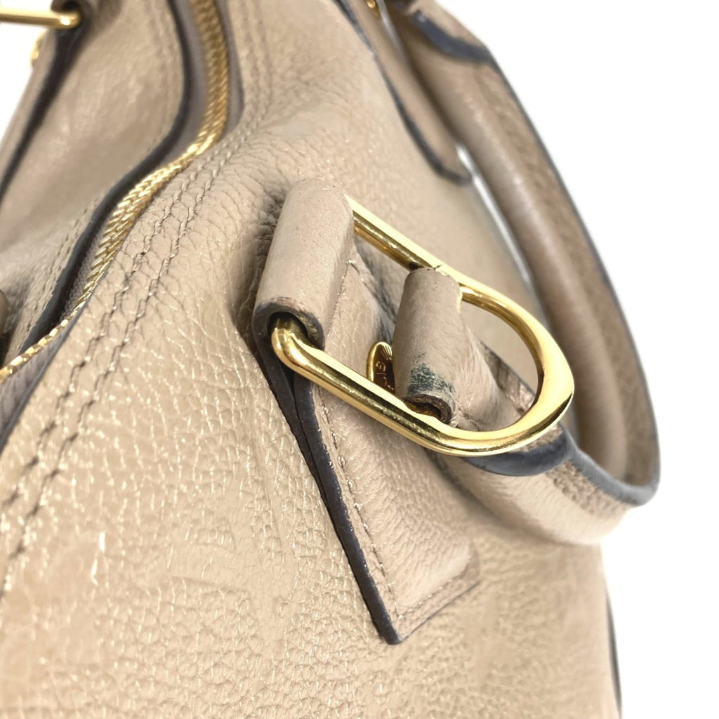 Louis Vuitton Beige Monogram Empreinte Leather Handbag Tote Bag