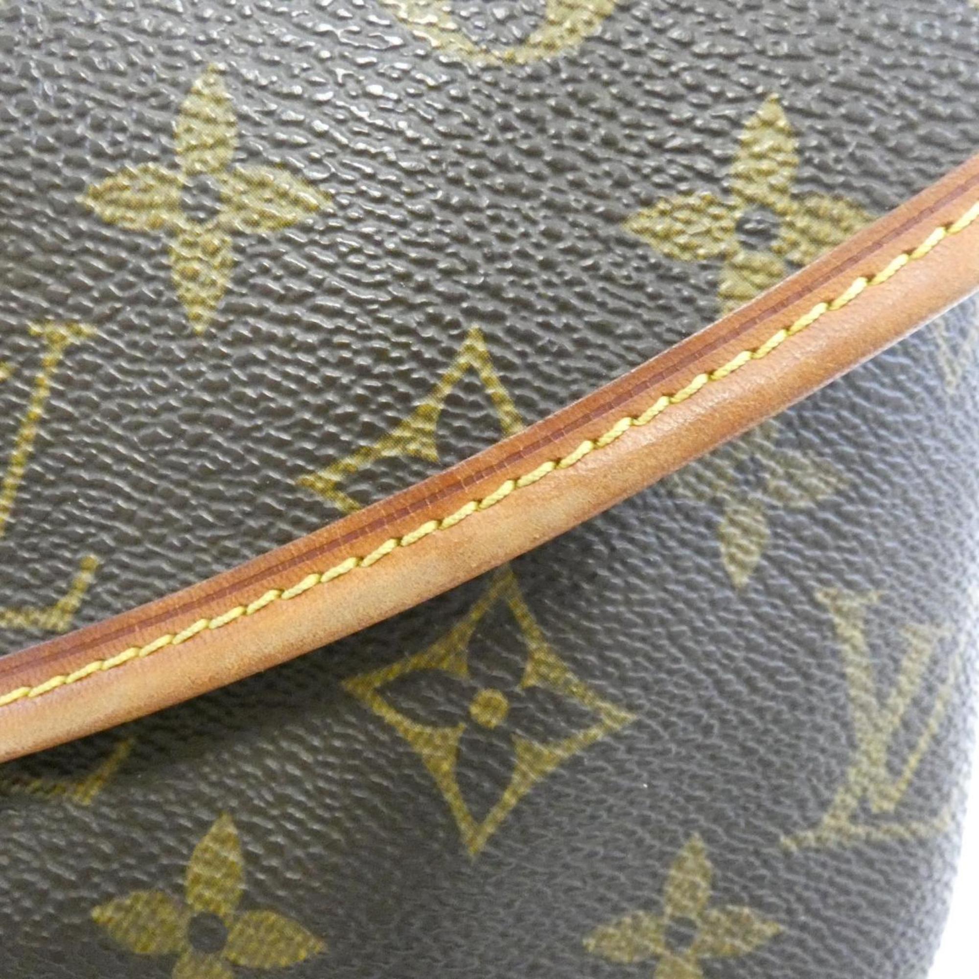Louis Vuitton Brown Coated Canvas Shoulder Bag