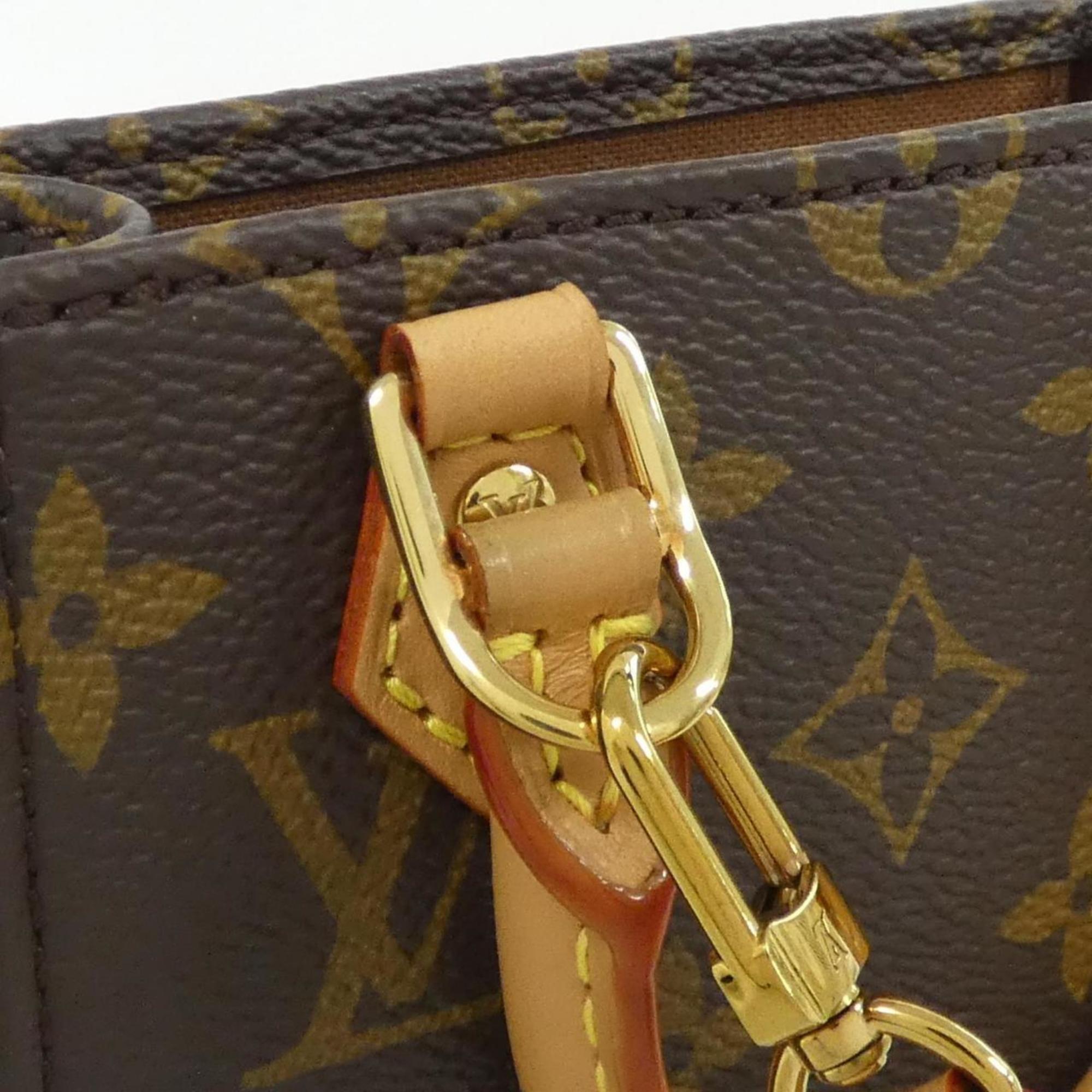 Louis Vuitton Marron Coated Canvas Handbag