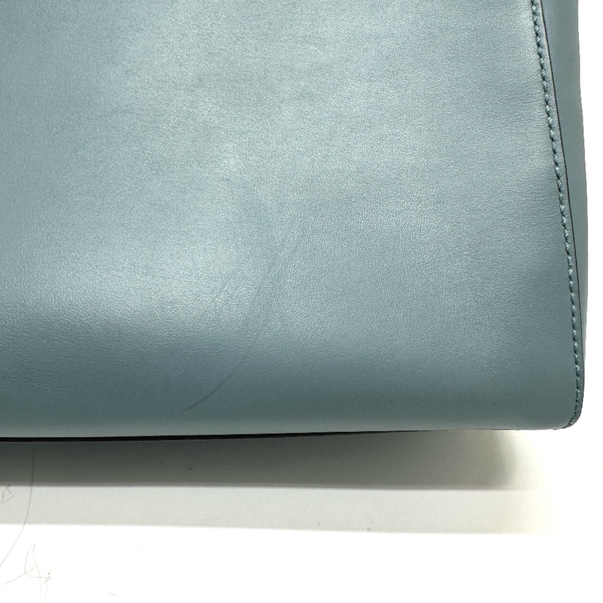 Fendi Blue Leather Handbag
