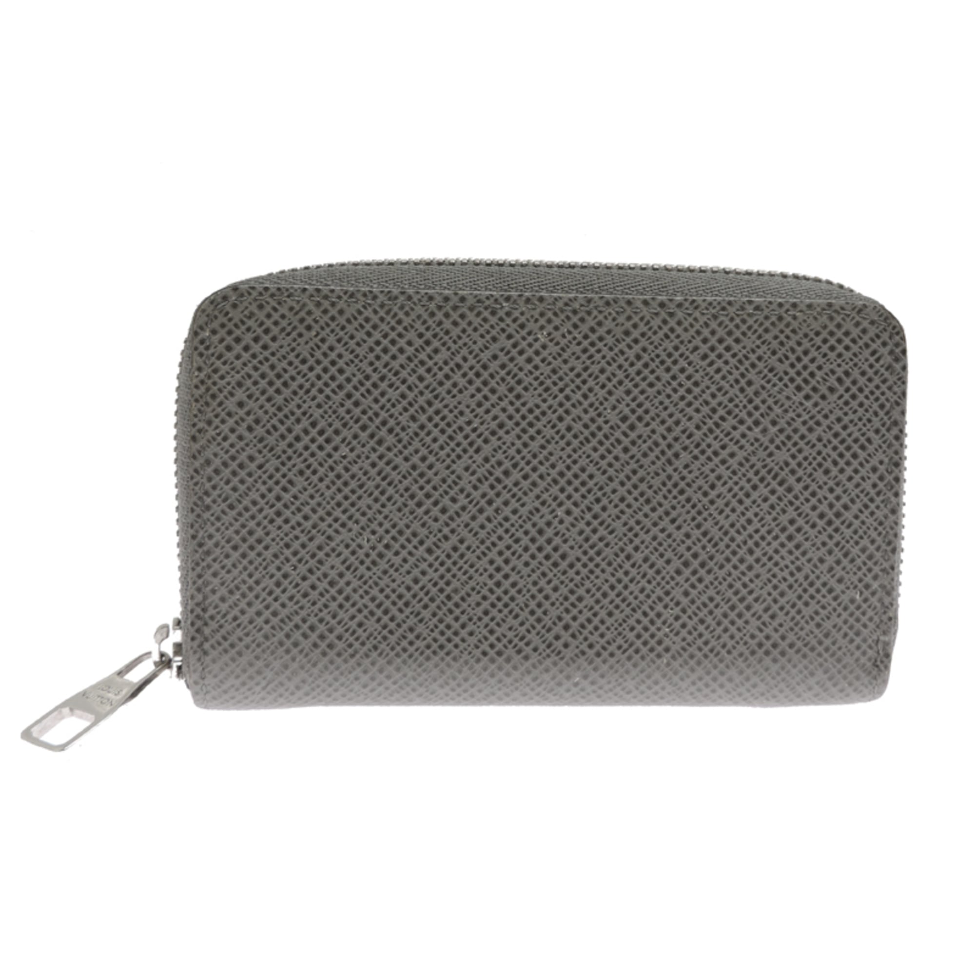 Louis Vuitton Gray Taiga Leather Coin Purse/Coin Case