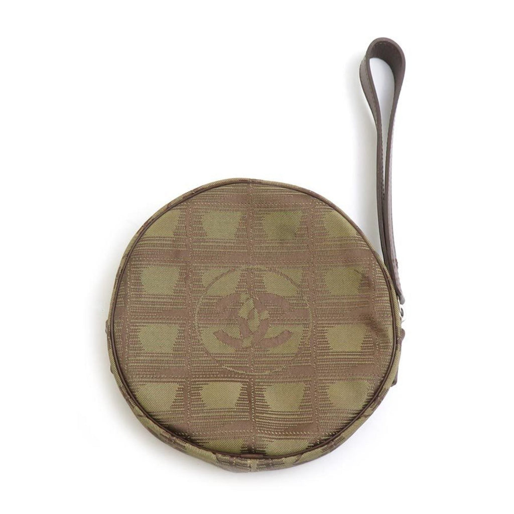 Chanel Brown Khaki New Travel Line Pouch