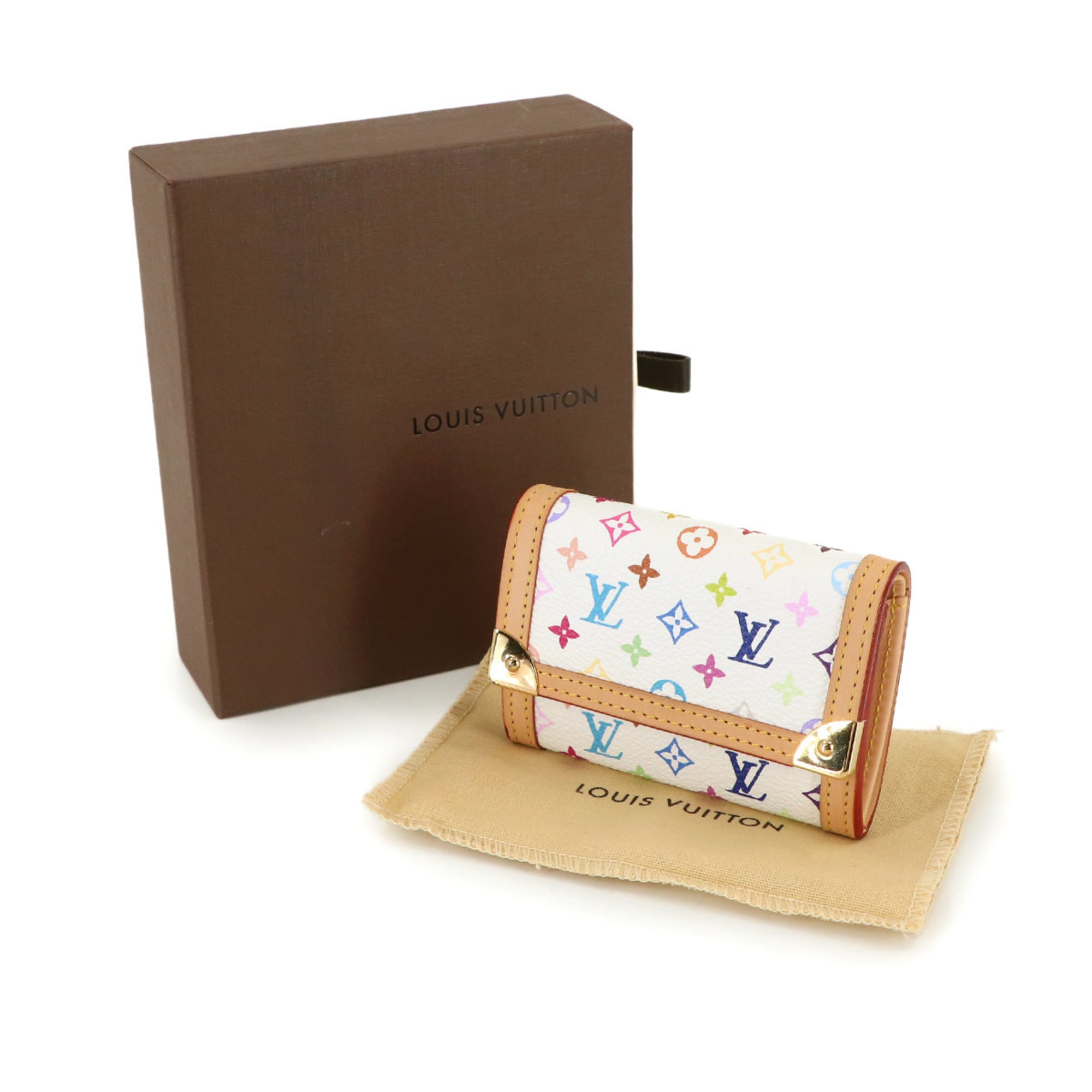 Louis Vuitton Blanc Monogram Multicolore Coin Purse/Coin Case