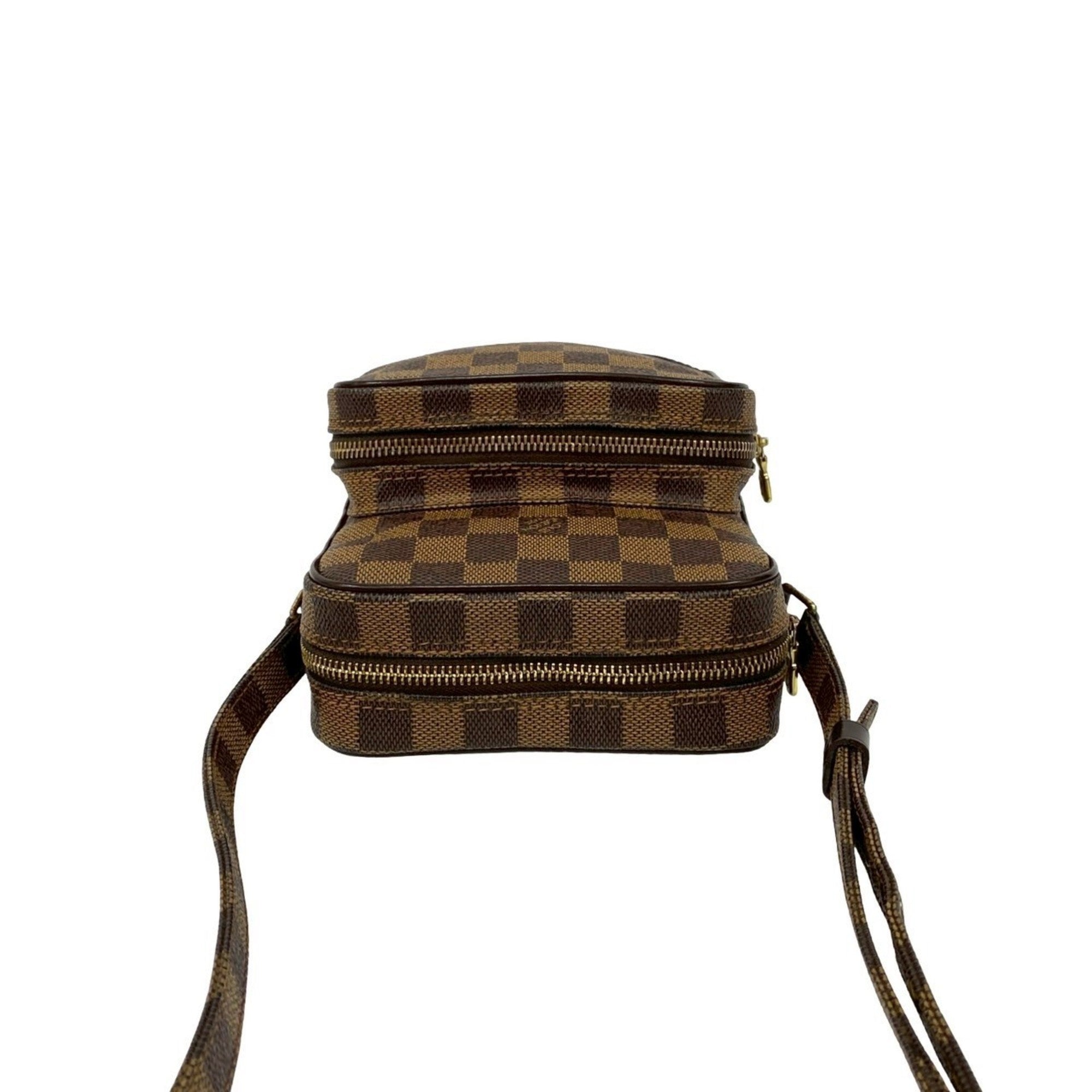 Louis Vuitton Brown Leather Pvc Pochette Shoulder Bag