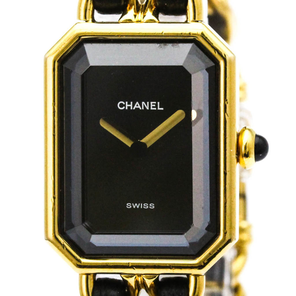 Chanel Premiere Rock Quartz Watch Plated Metal And Leather Watch