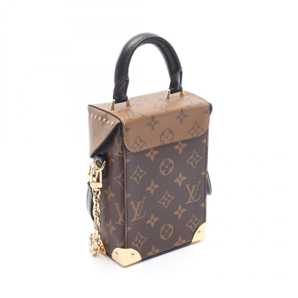 Louis Vuitton Brown Coated Canvas Leather Handbag