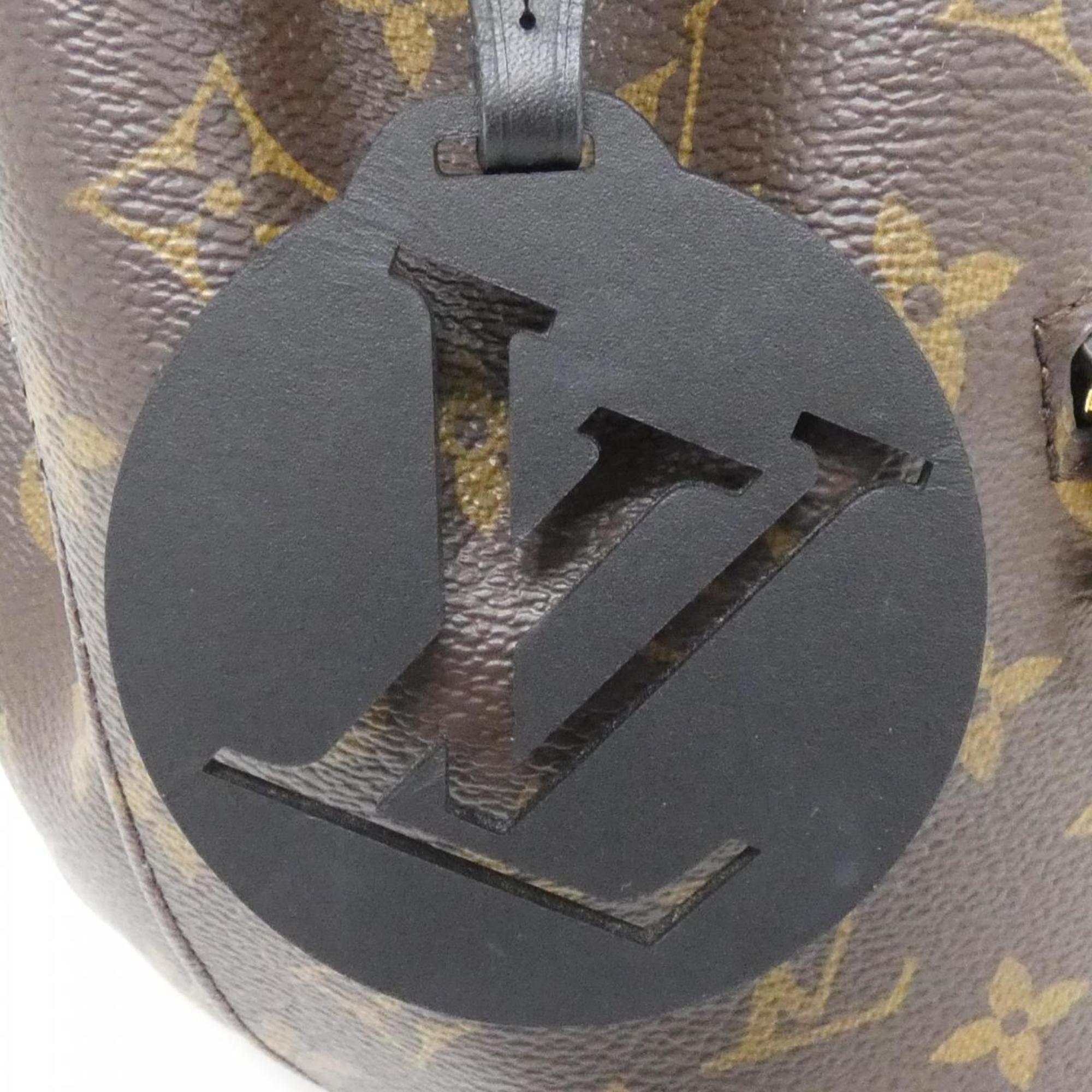 Louis Vuitton Brown Coated Canvas Leather Backpack
