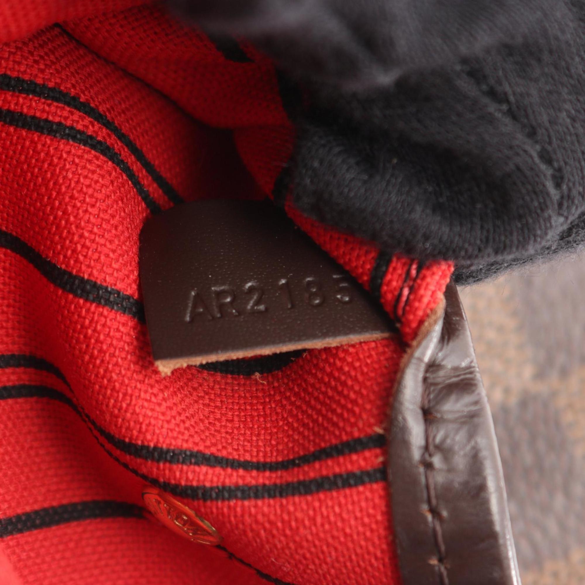 Louis Vuitton Brown Ebene Coated Canvas Leather Tote Bag