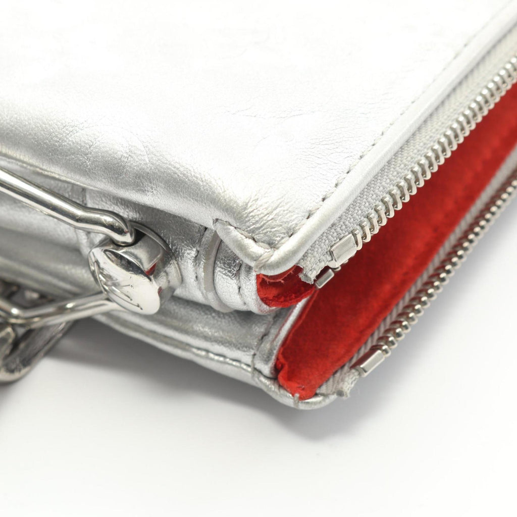 Louis Vuitton Silver Leather Shoulder Bag