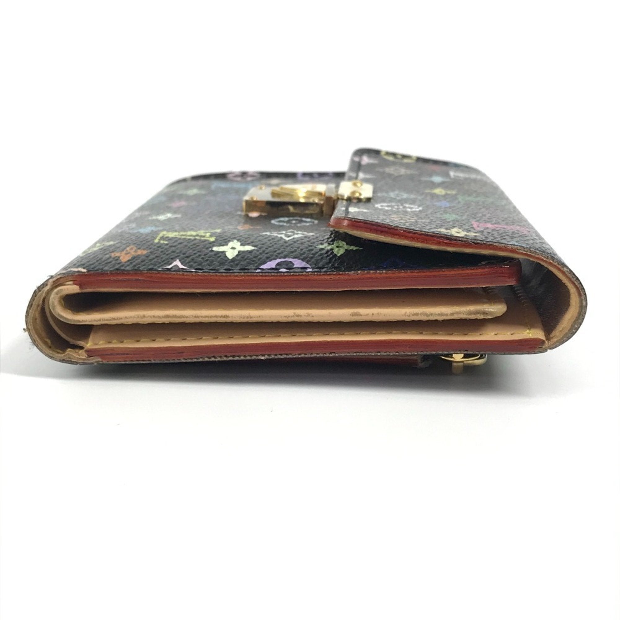 Louis Vuitton Black Monogram Multicolore Bill Wallet (Tri-Fold)
