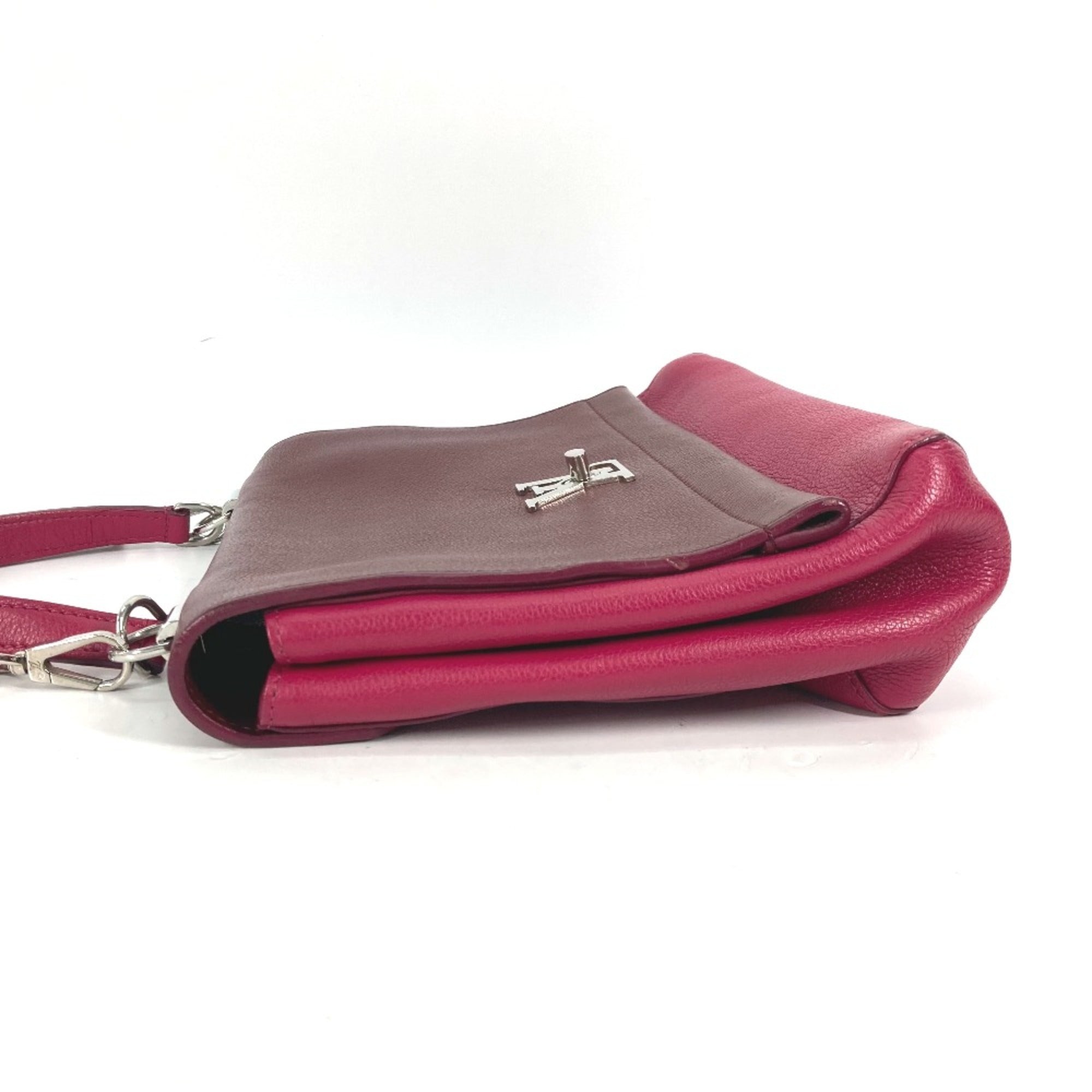 Louis Vuitton Purple Leather Handbag