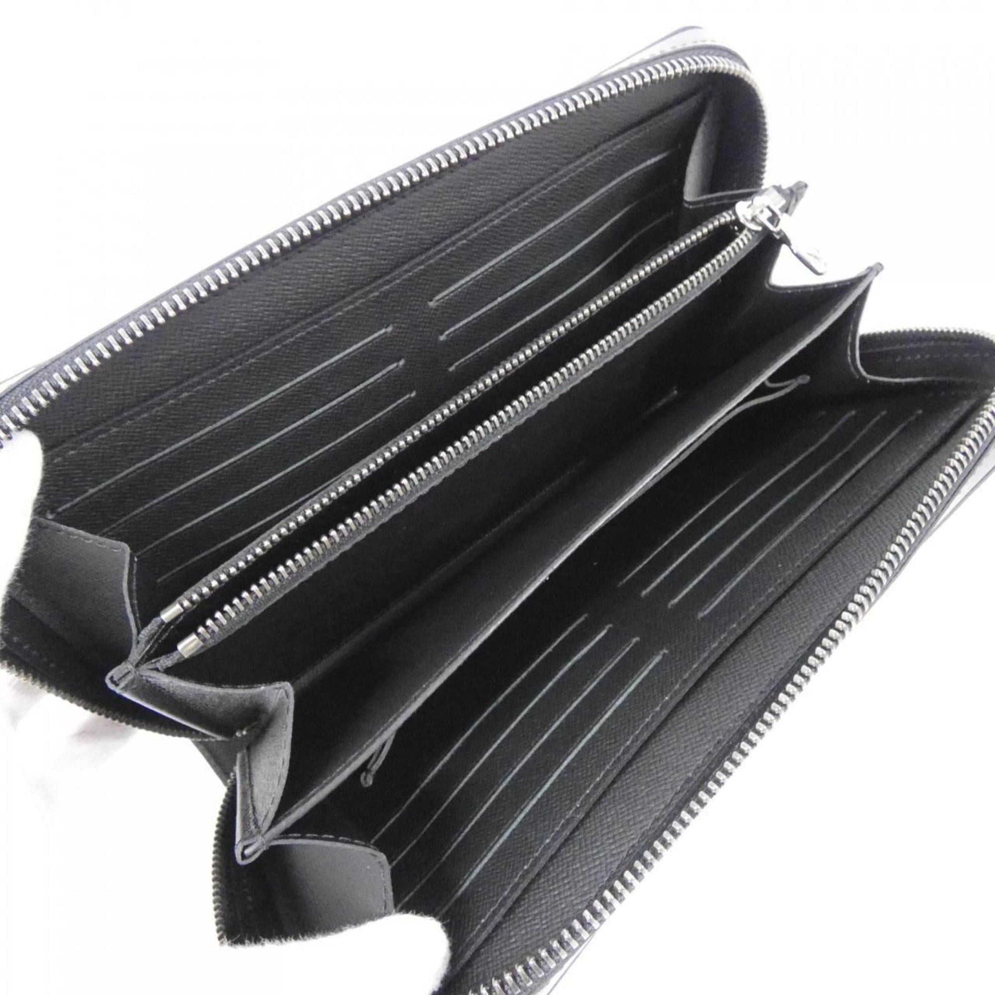 Louis Vuitton Black Coated Canvas Long Wallet