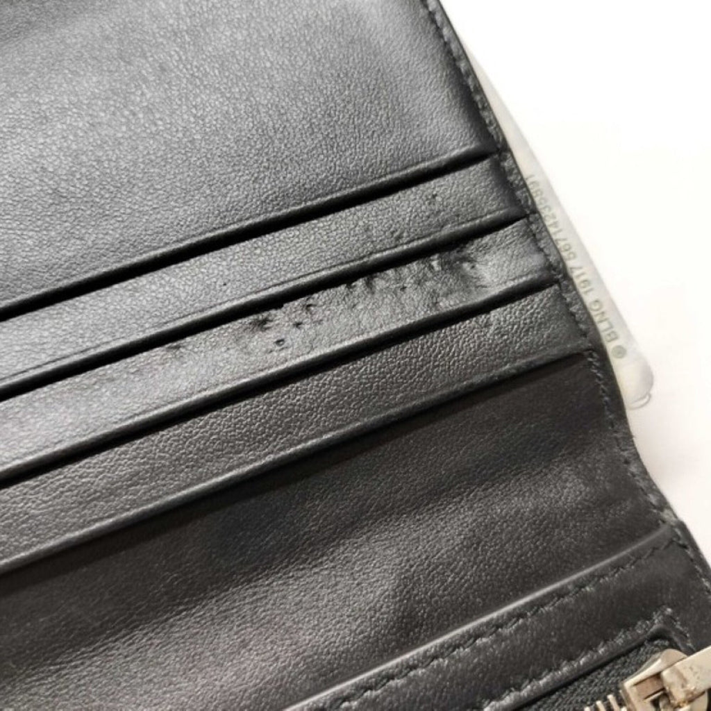 Balenciaga Black Leather Long Wallet (Bi-Fold)