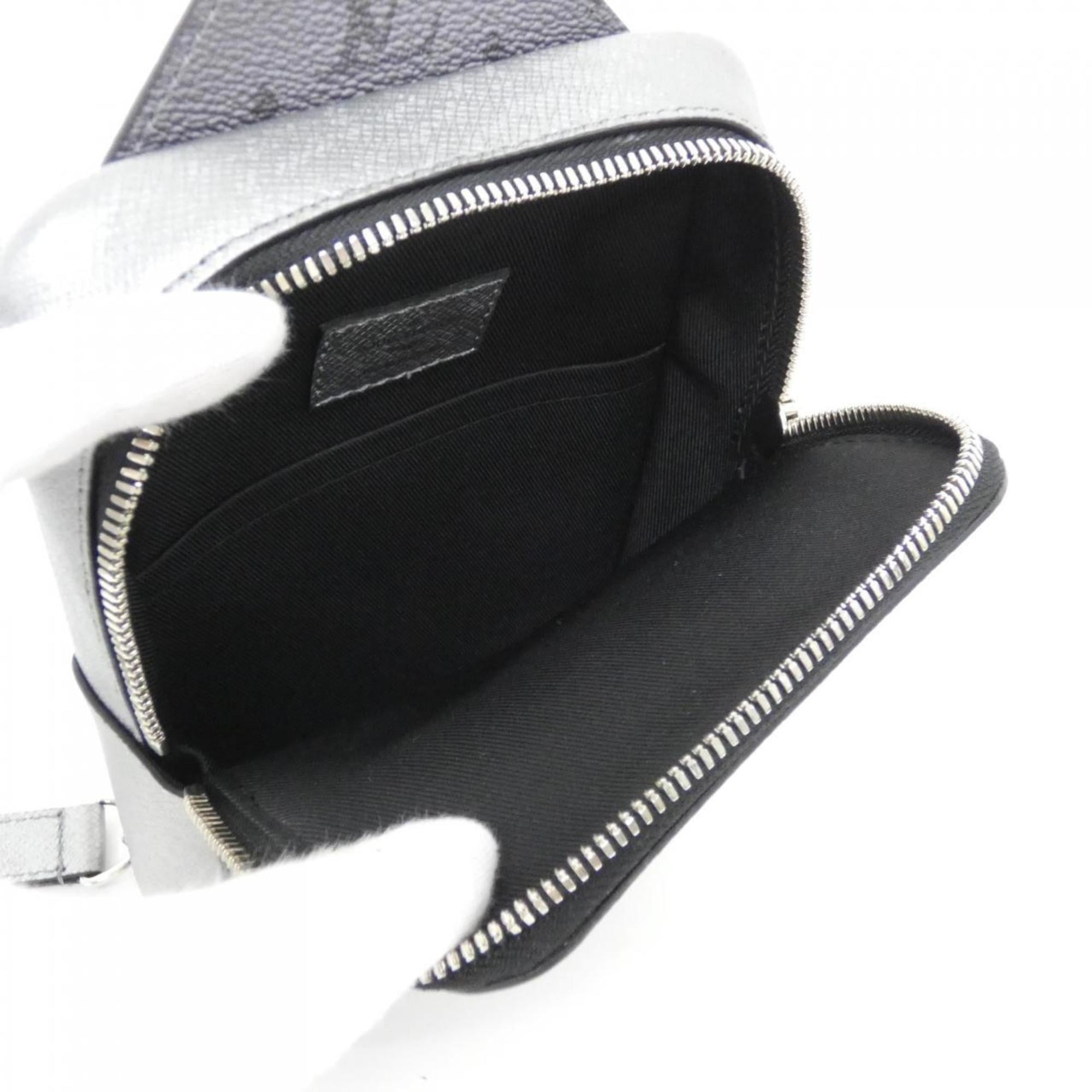 Louis Vuitton Gunmetal Coated Canvas Leather Shoulder Bag