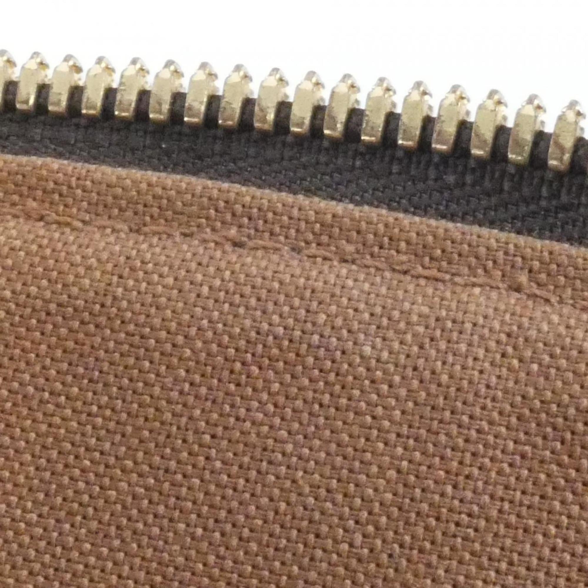 Louis Vuitton Brown Coated Canvas Handbag