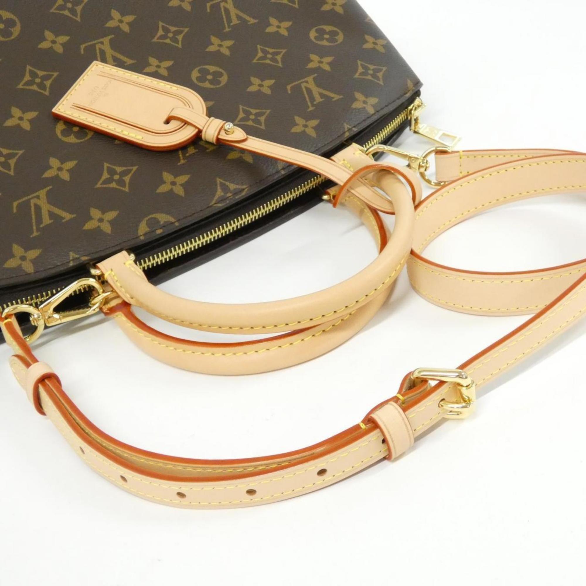 Louis Vuitton Marron Coated Canvas Handbag