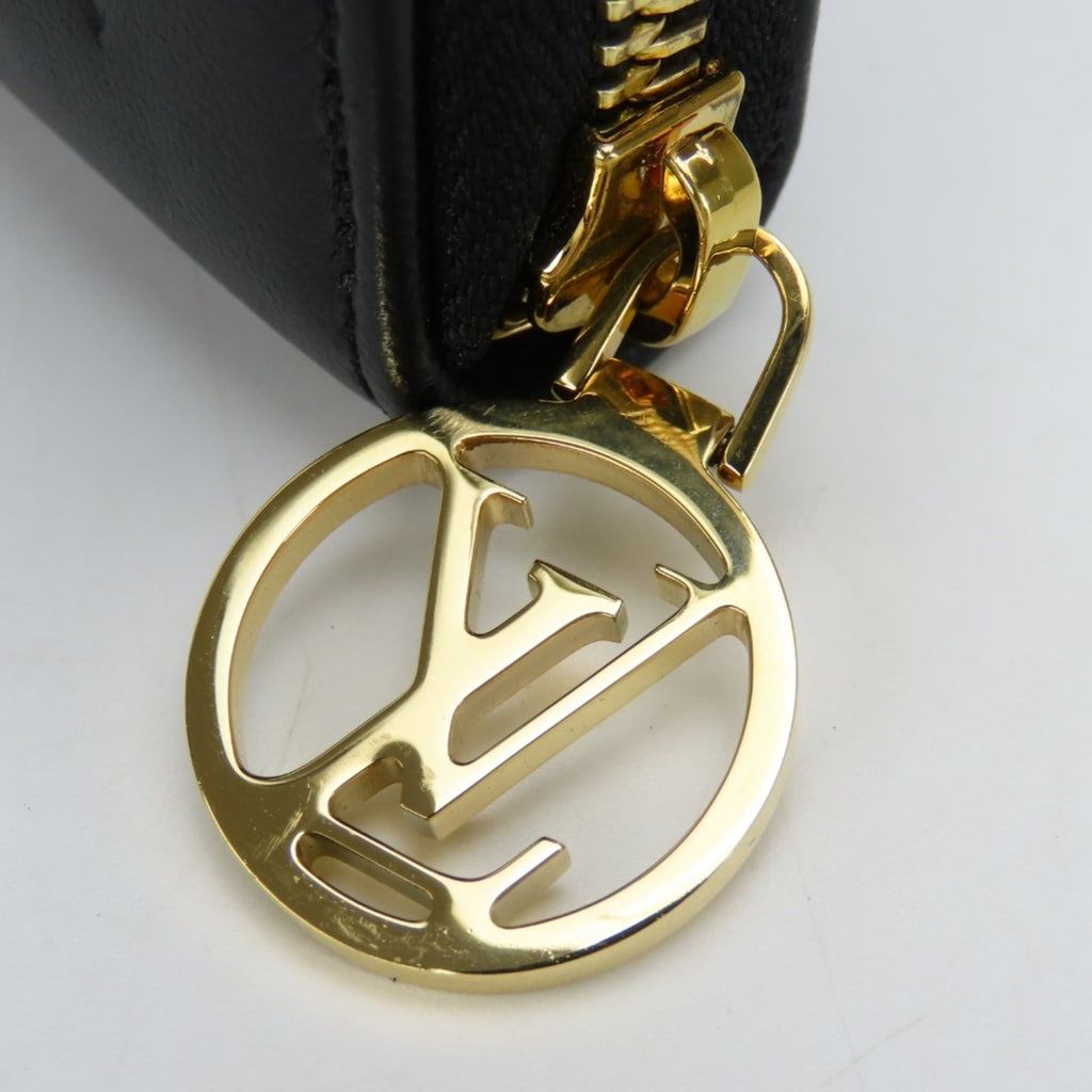 Louis Vuitton Black Noir Leather Coin Purse/Coin Case