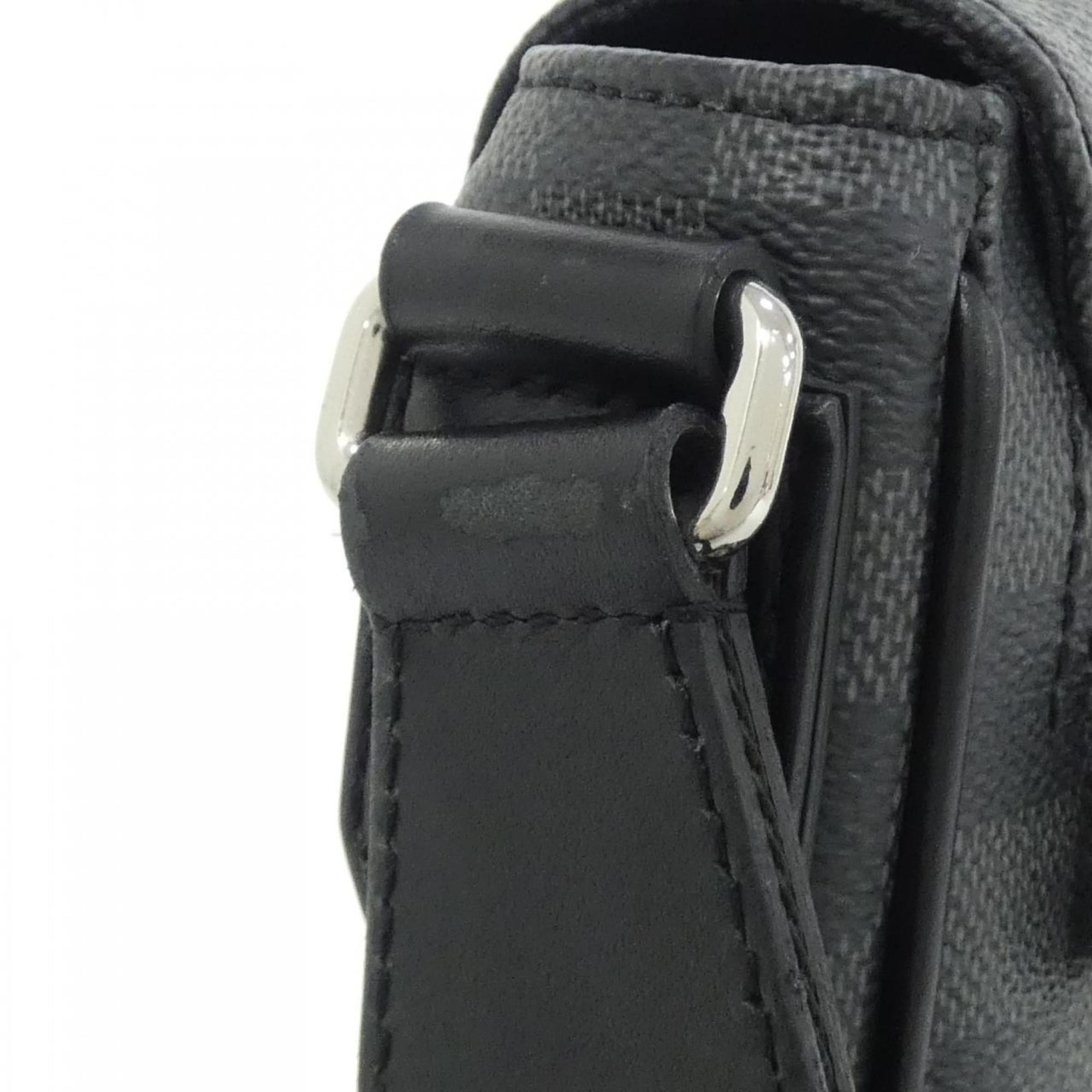 Louis Vuitton Graphite Coated Canvas Shoulder Bag