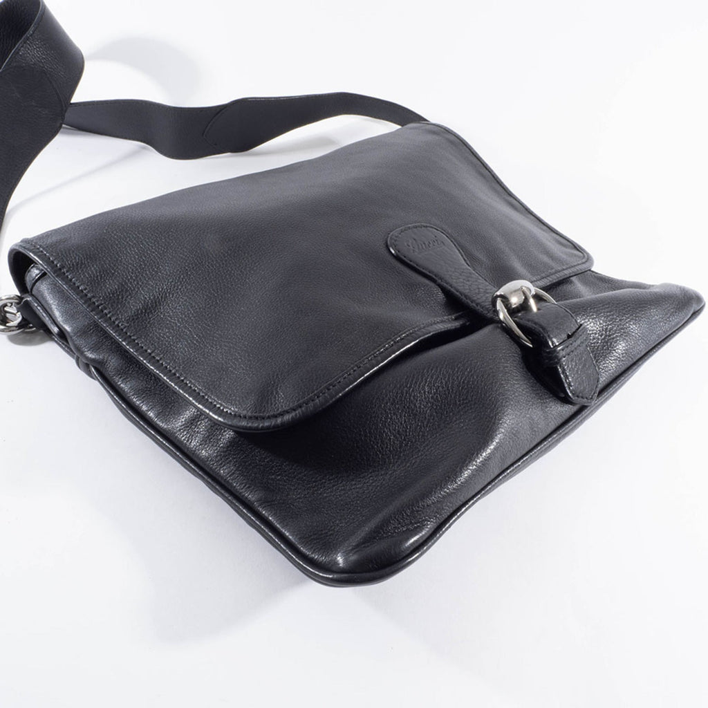 Gucci Black Leather Shoulder Bag (Pre-Owned)