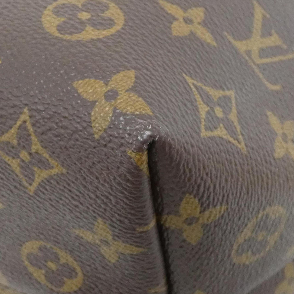 Louis Vuitton Brown Coated Canvas Leather Backpack