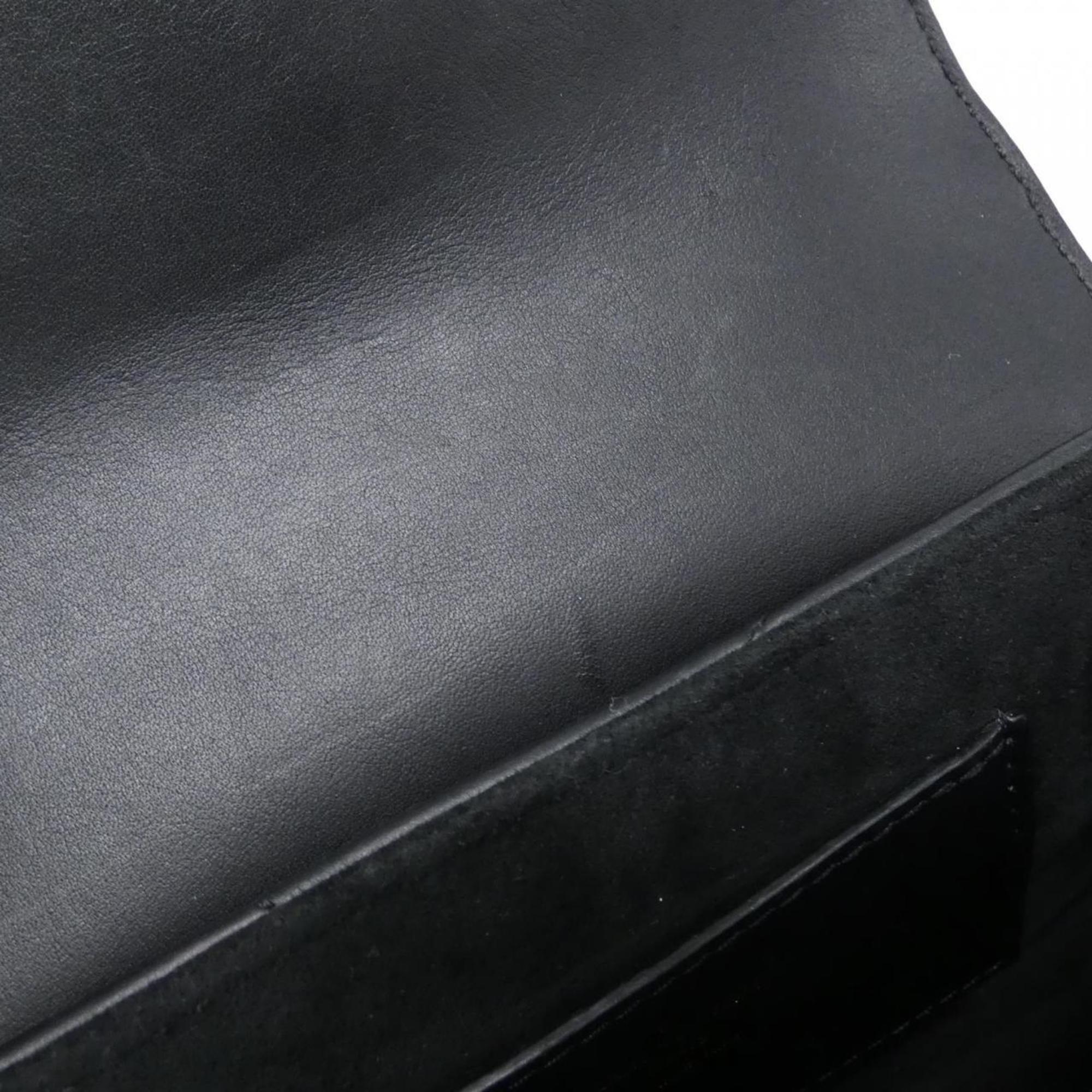 Louis Vuitton Black Leather Pochette Shoulder Bag