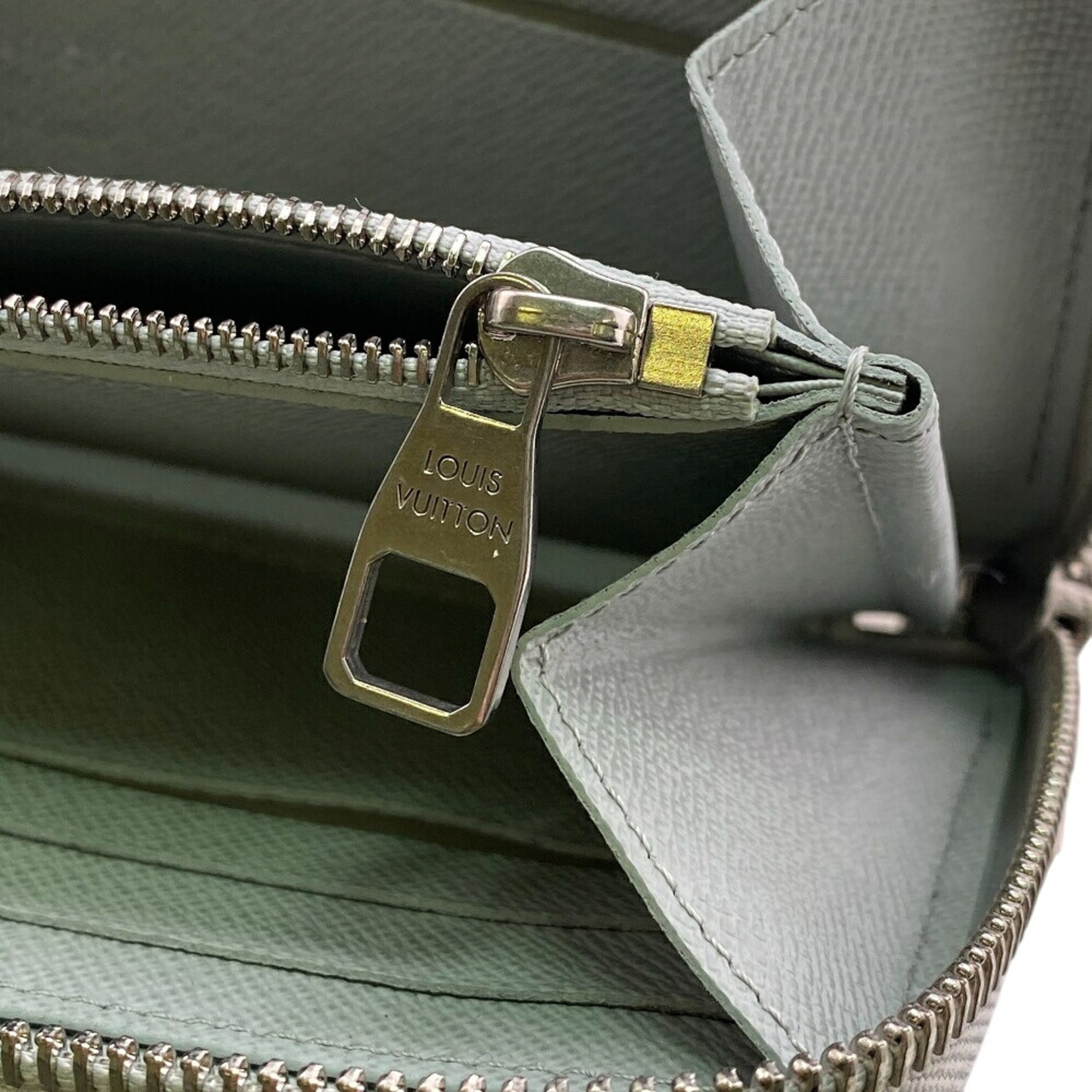 Louis Vuitton Gray Leather Long Wallet