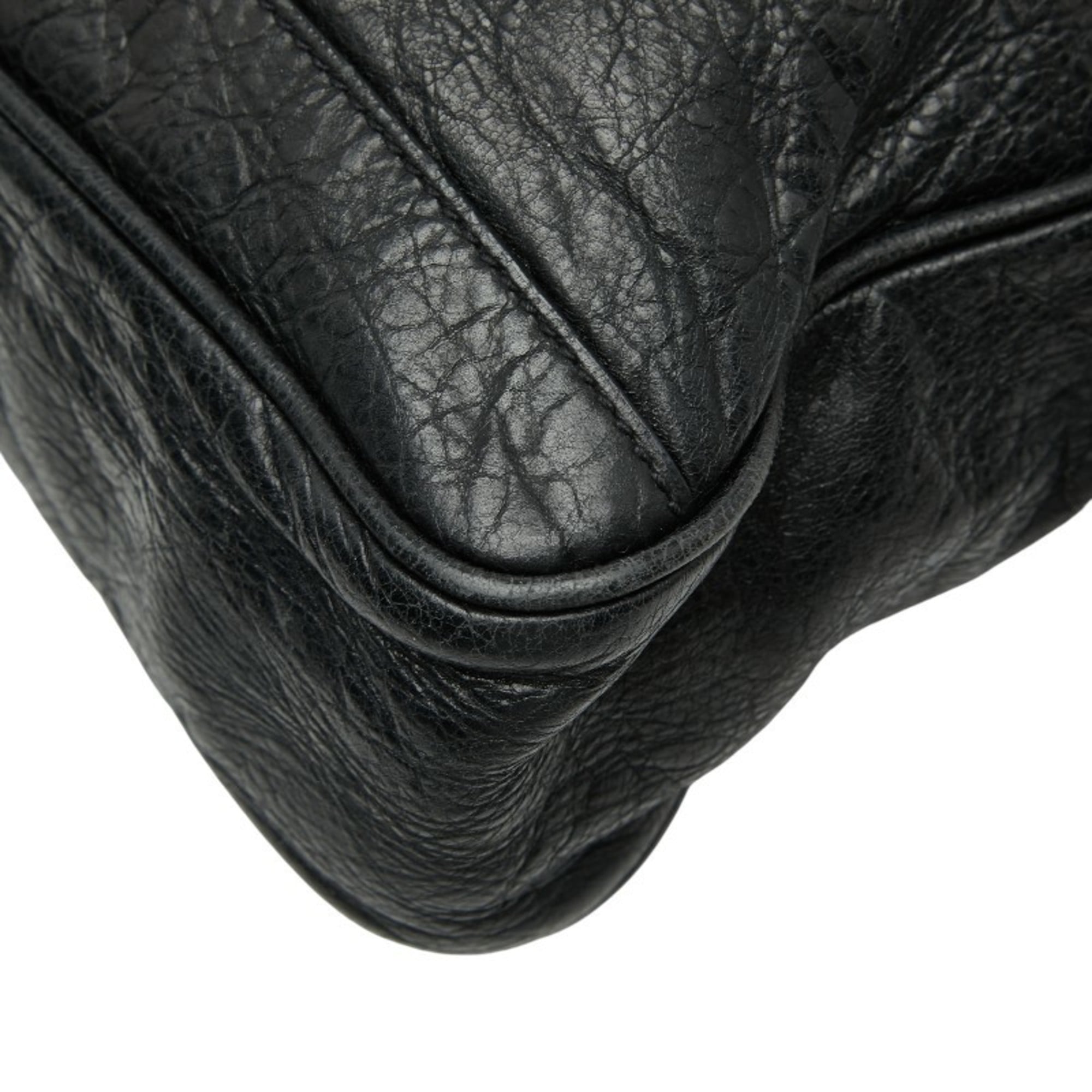 Balenciaga Black Leather Briefcase Shoulder