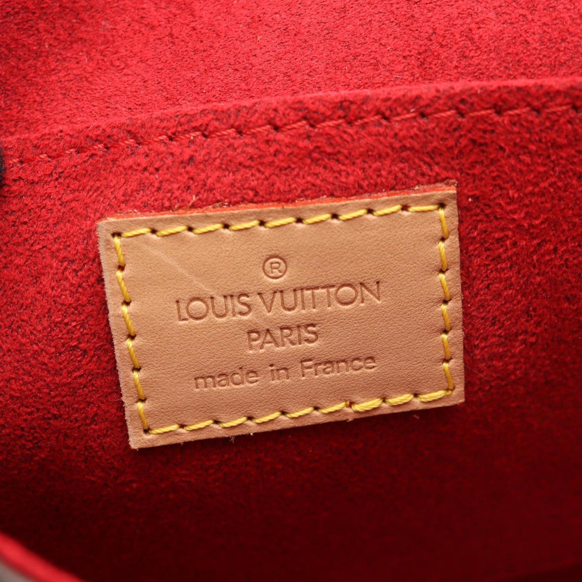 Louis Vuitton Brown Monogram Coated Canvas Leather Handbag Shoulder Bag