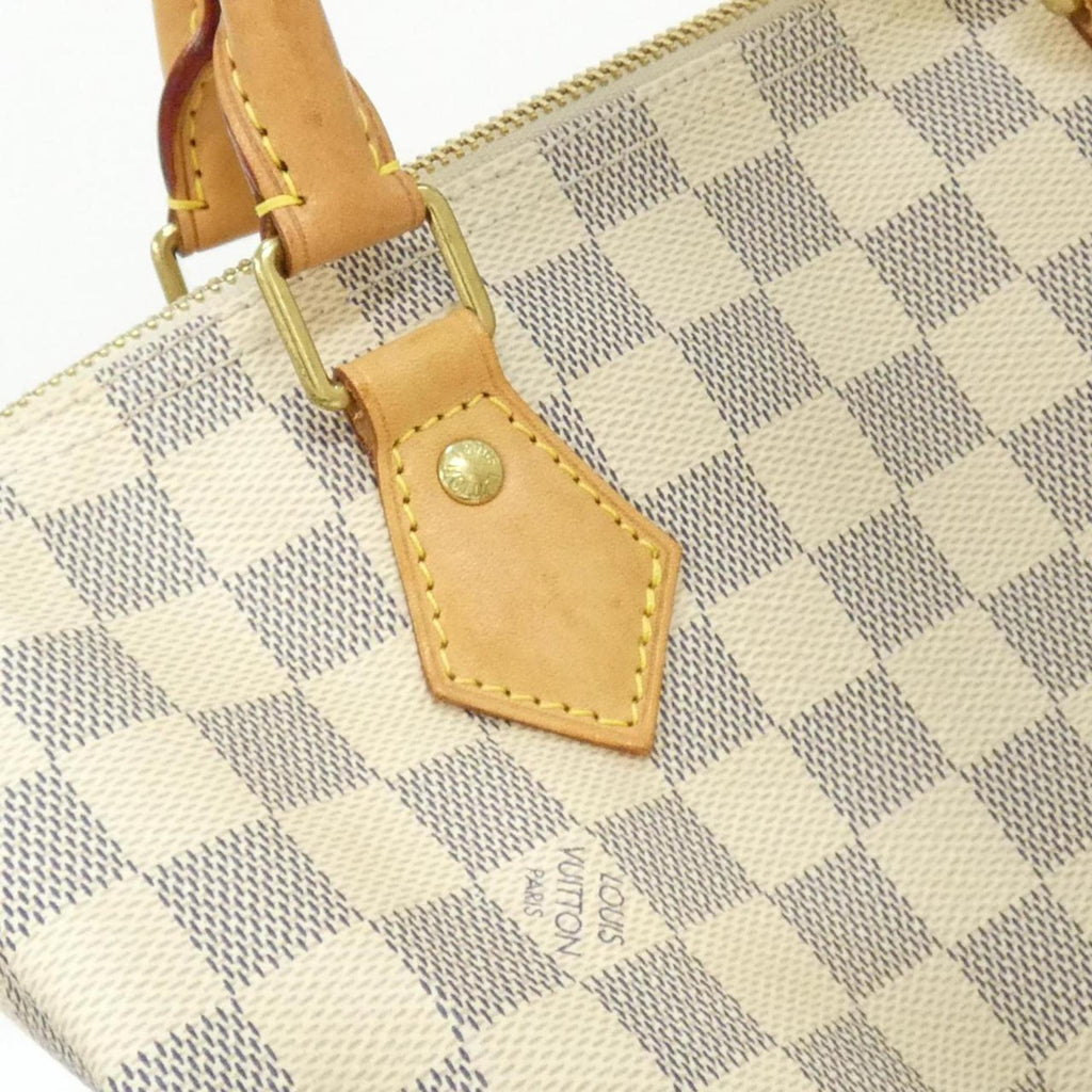 Louis Vuitton Azur White Coated Canvas Boston Bag