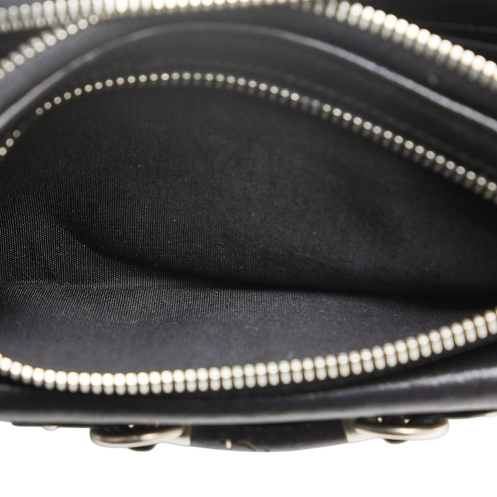 Christian Dior Black Leather Long Wallet (Bi-Fold) (Pre-Owned)