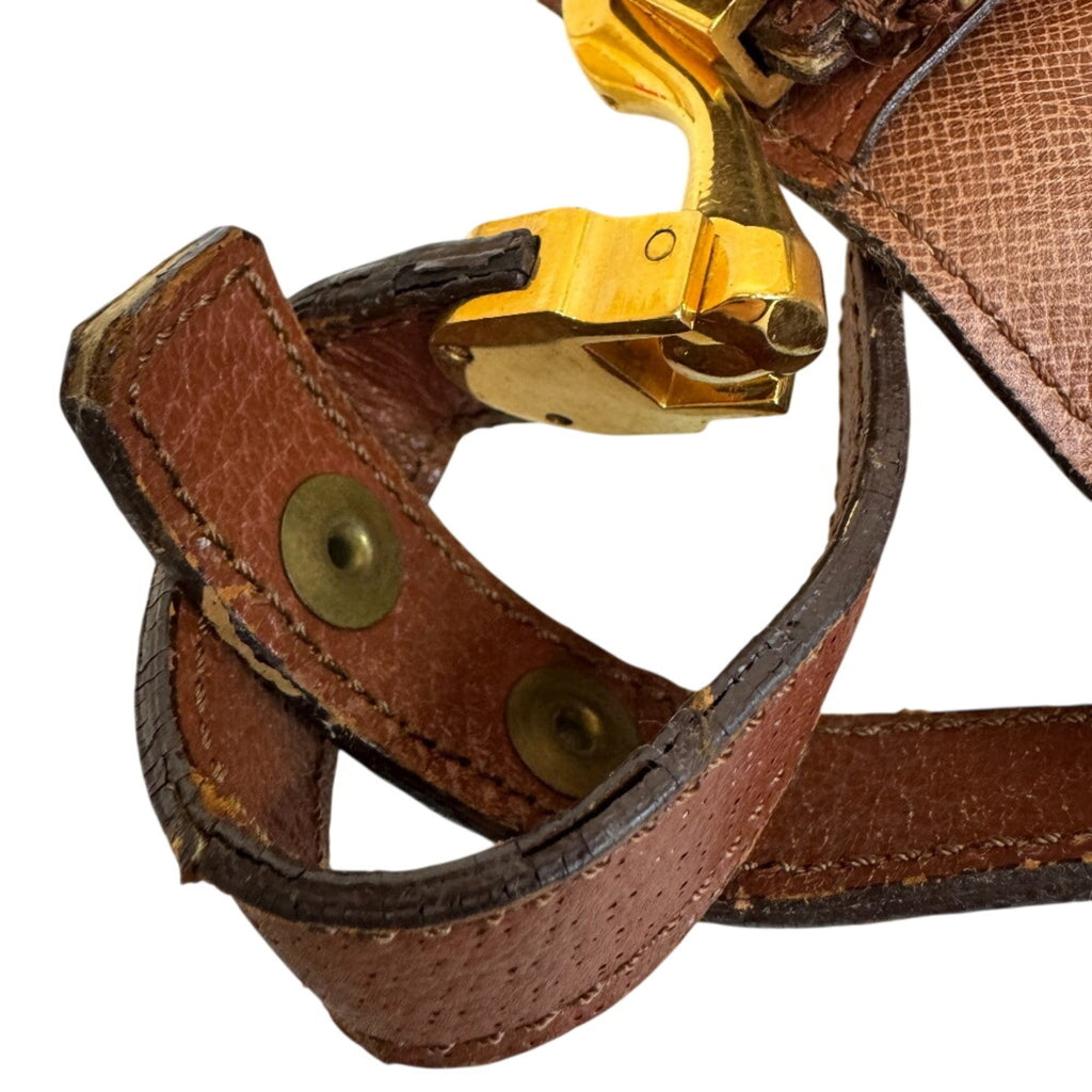 Louis Vuitton Brown Leather Shoulder Bag