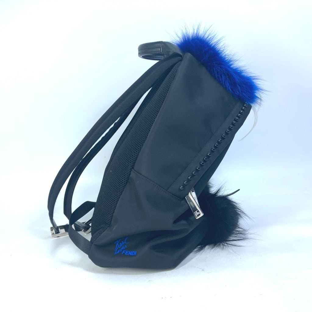 Fendi Black Cloth Backpack