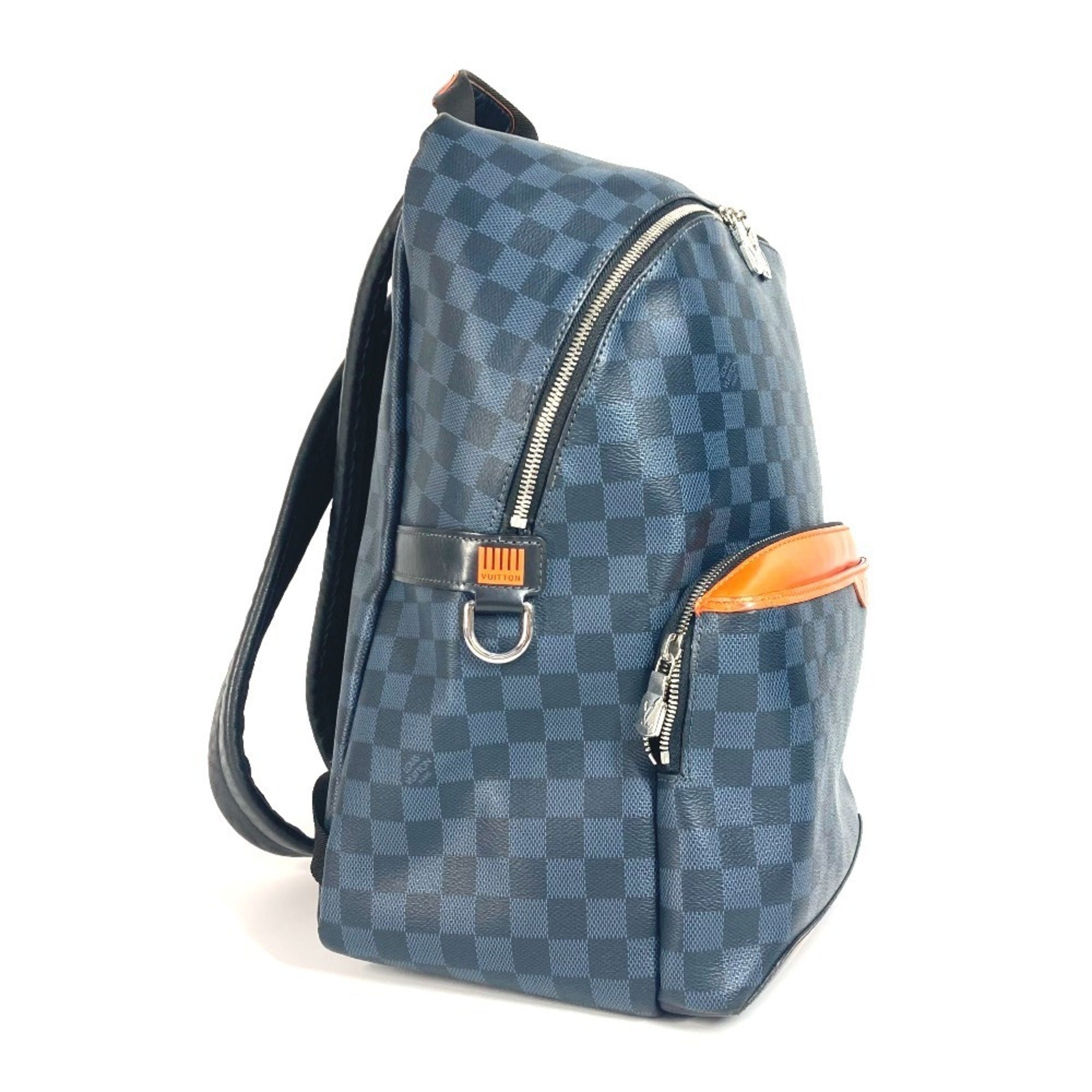 Louis Vuitton Damier Cobalt Navy Orange Backpack