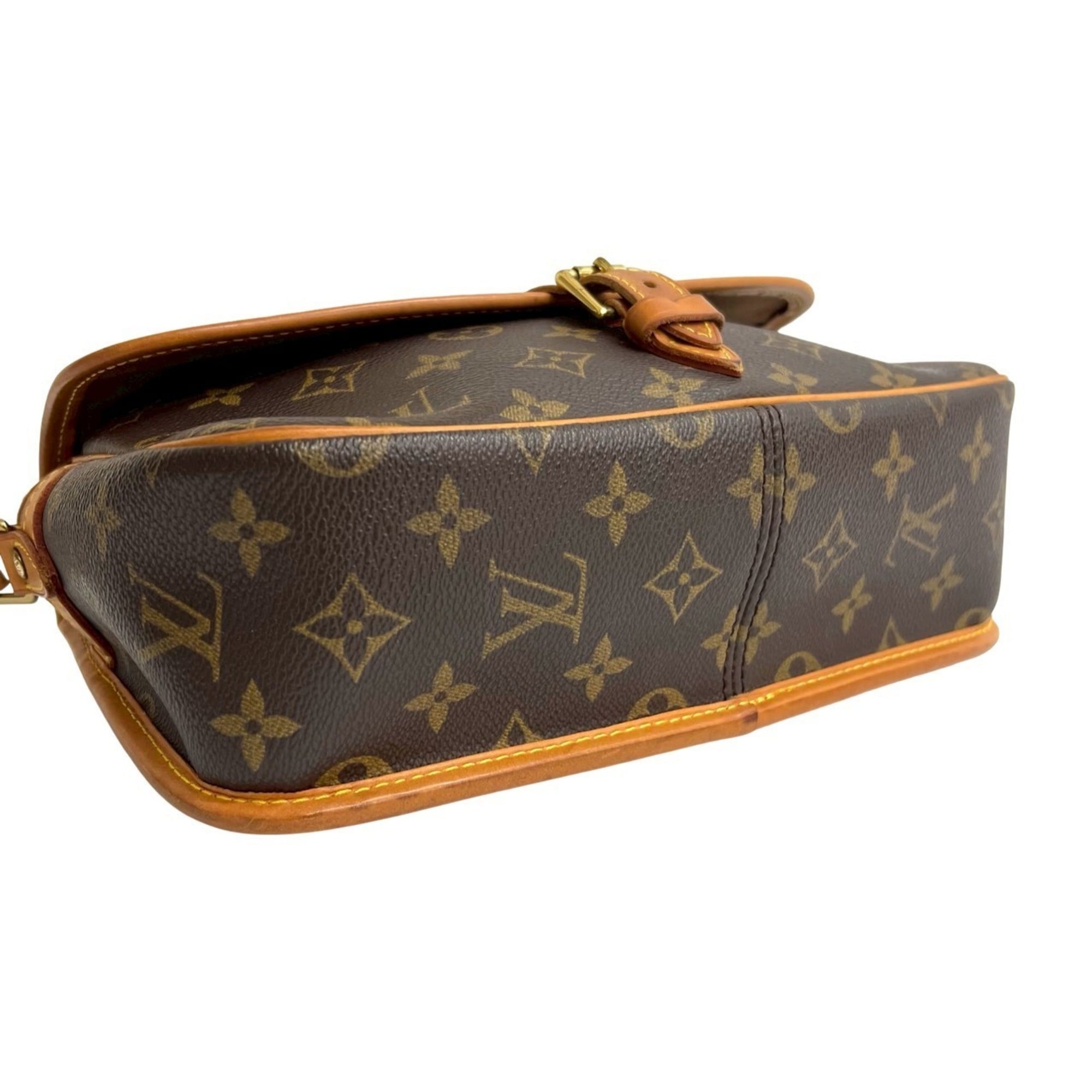 Louis Vuitton Brown Leather Pvc Pochette Shoulder Bag