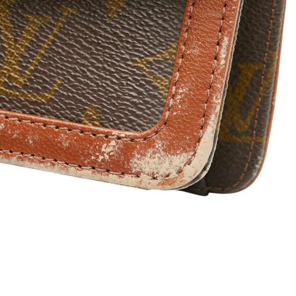 Louis Vuitton Brown Pvc Leather Clutch Bag Pochette