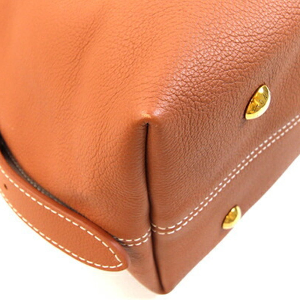 Louis Vuitton Cognac Leather Shoulder Bag