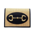 Gucci Beige Black Canvas Wallet (Bi-Fold) (Pre-Owned)
