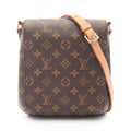Louis Vuitton Brown Coated Canvas Pvc Monogram Leather Shoulder Bag
