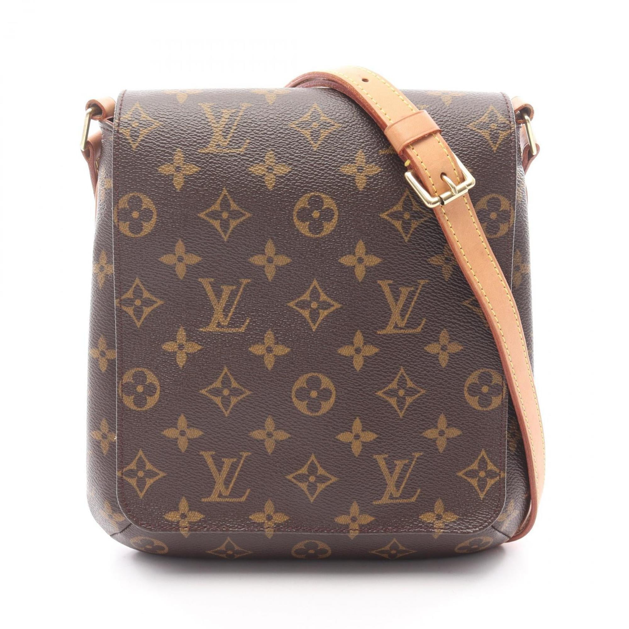 Louis Vuitton Brown Coated Canvas Pvc Monogram Leather Shoulder Bag