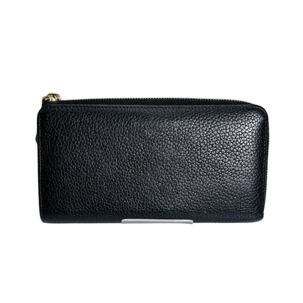 Louis Vuitton Black Noir Leather Long Wallet