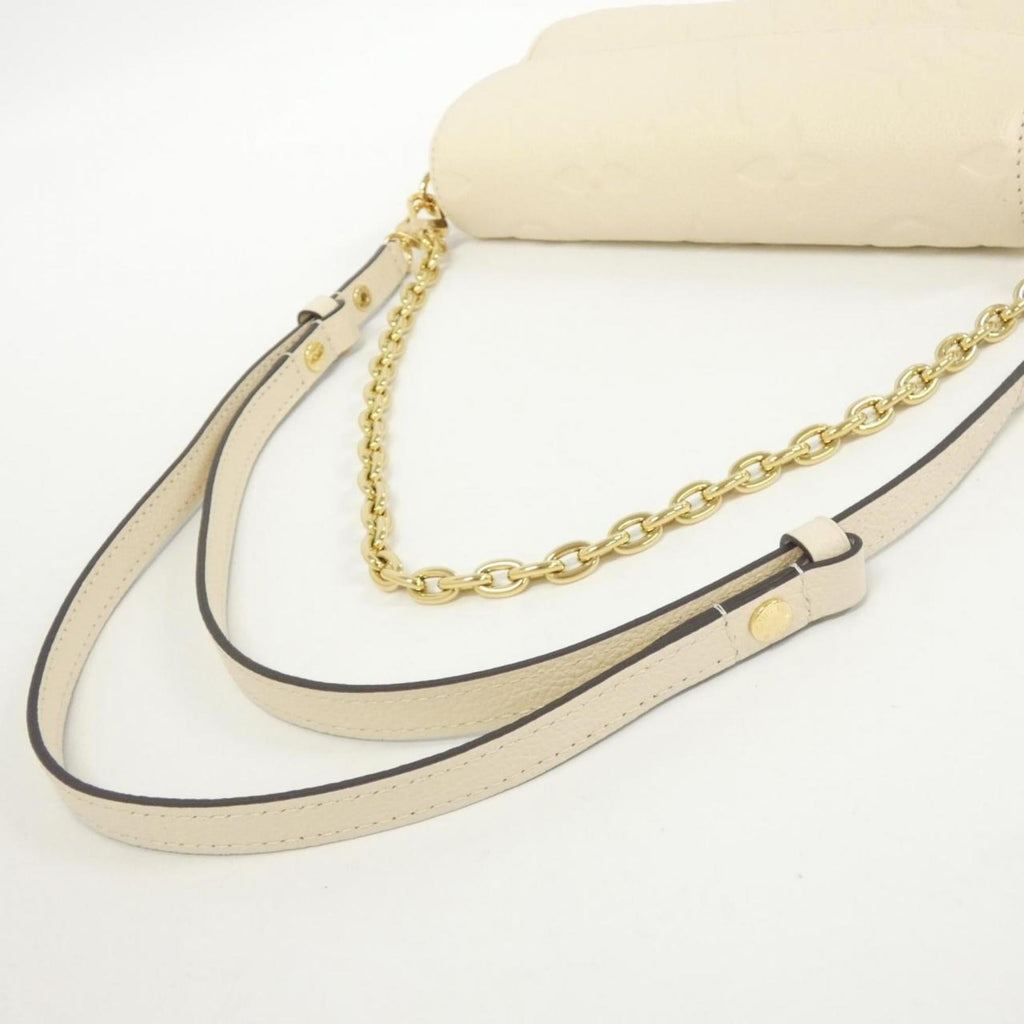 Louis Vuitton Cream Leather Shoulder Bag