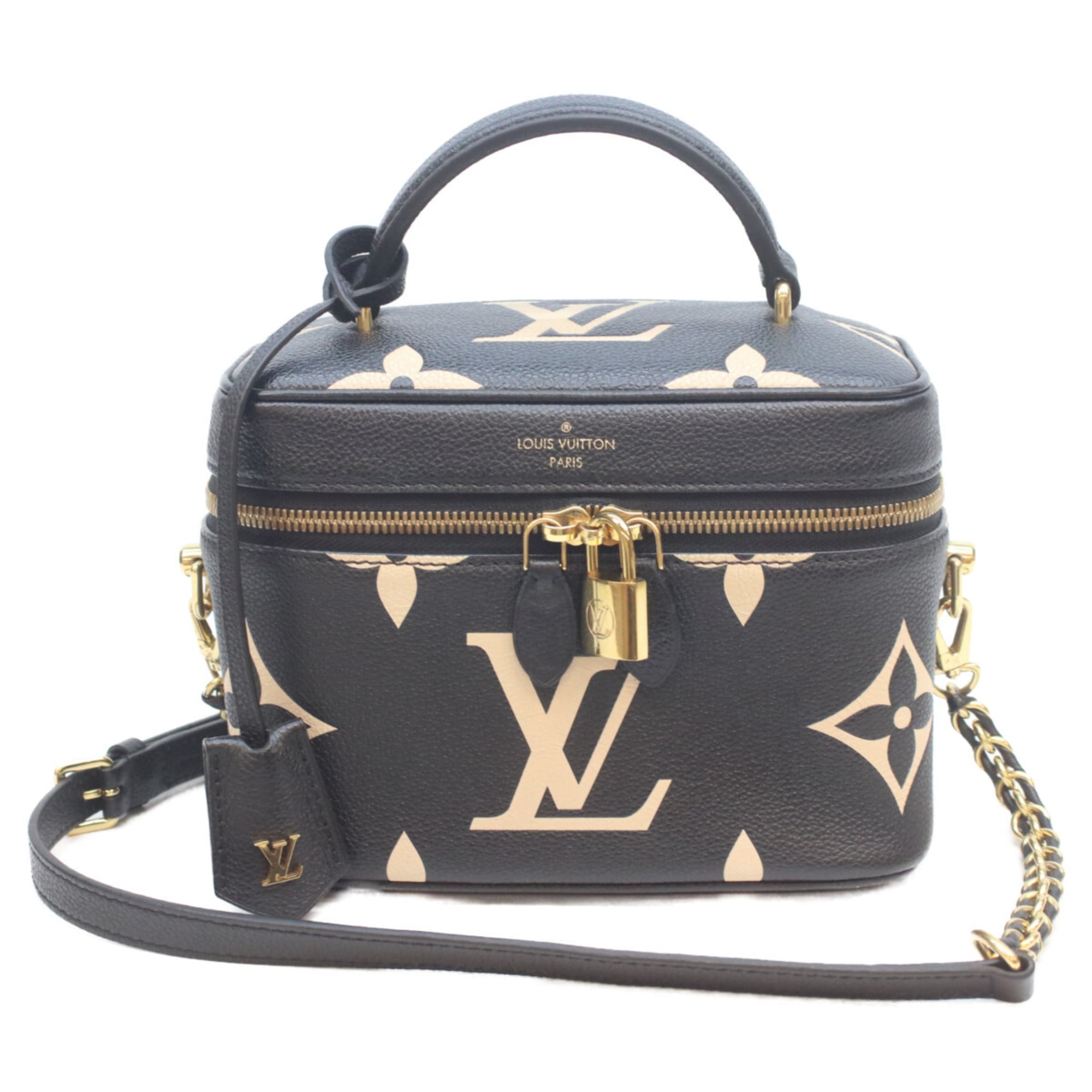 Louis Vuitton Black Noir Monogram Empreinte Shoulder Bag