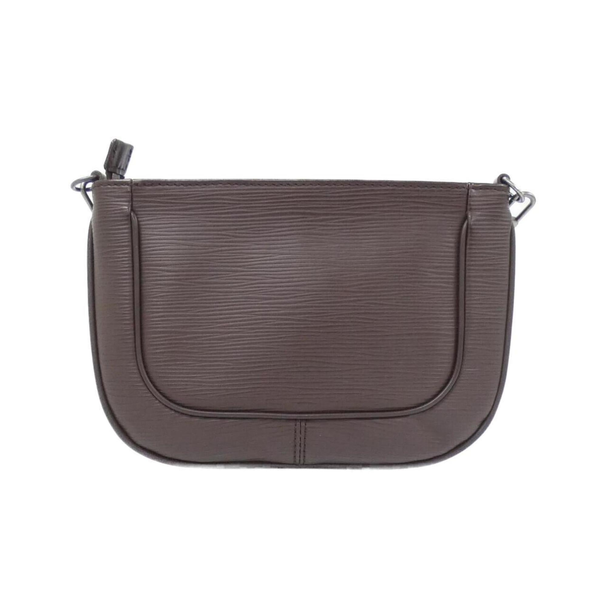 Louis Vuitton Mocha Leather Shoulder Bag