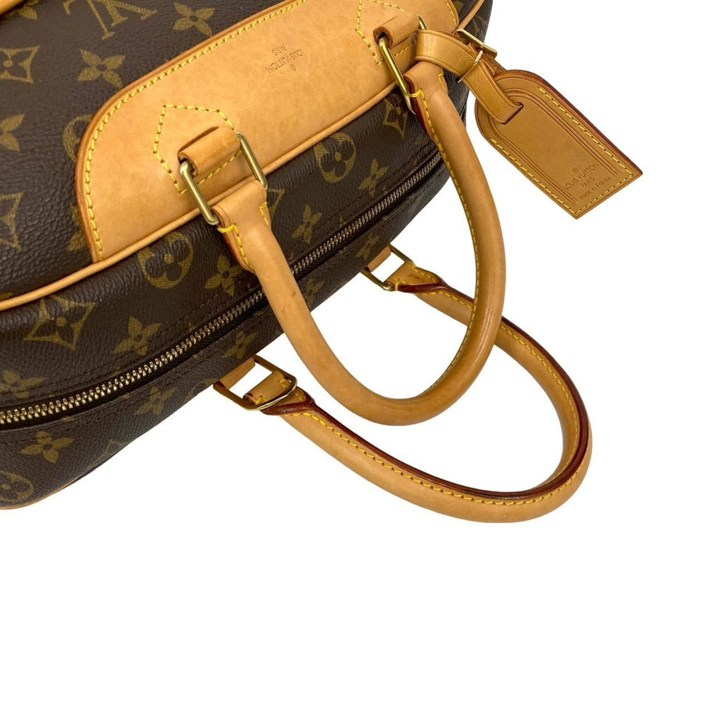 Louis Vuitton Brown Leather Pvc Boston Bag Handbag