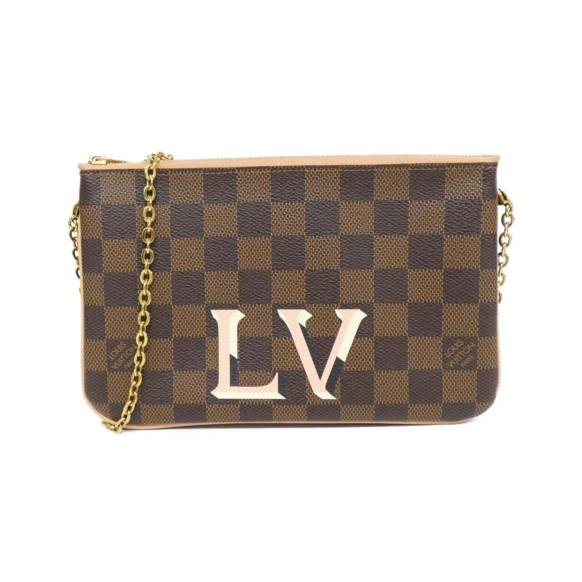 Louis Vuitton Ebene Coated Canvas Pochette Shoulder Bag