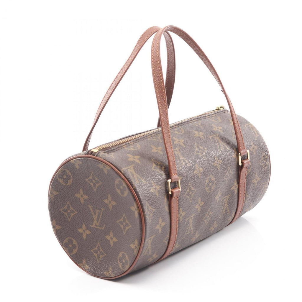 Louis Vuitton Brown Coated Canvas Leather Handbag