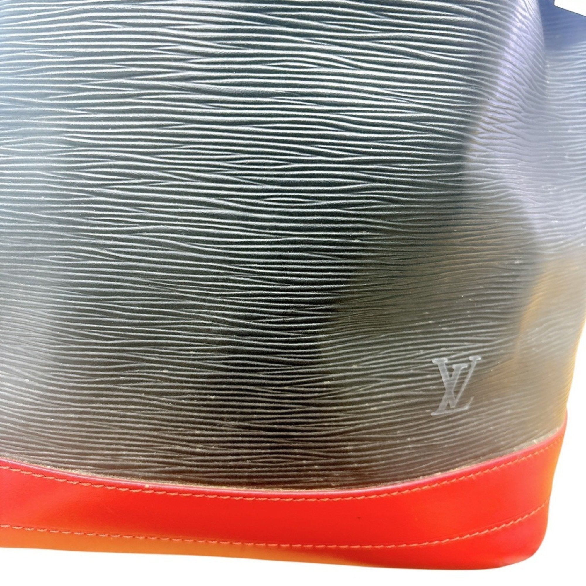 Louis Vuitton Black Castilian Red Noir Epi Leather Shoulder Bag