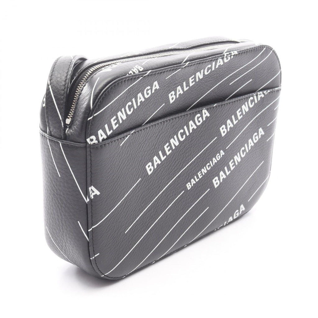 Balenciaga Black White Leather Shoulder